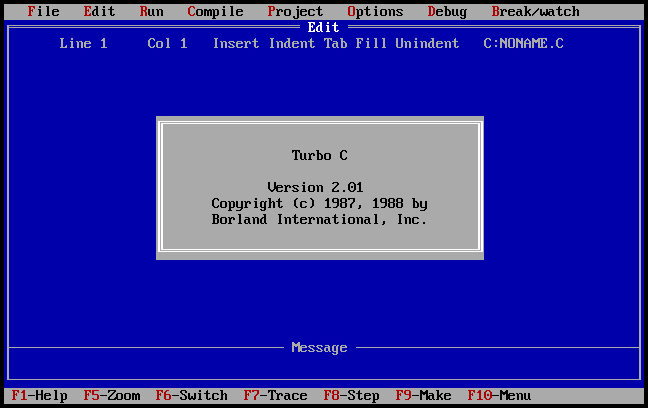 Turbo C 2.01
